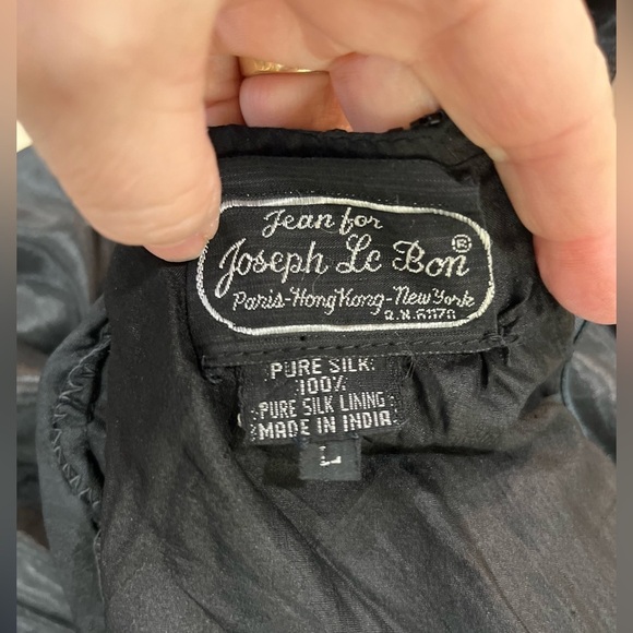 VTG Jean for Joseph Le Bon Sequin Jacket Sz LG Multicolor shapes 100% Silk Pads - Picture 5 of 9